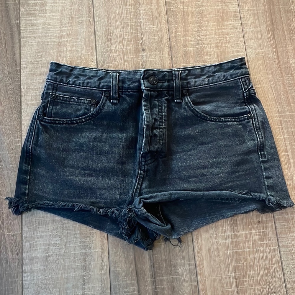 Black women’s size 26 jean shorts - free people brand